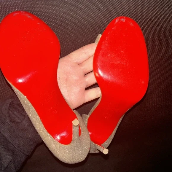 Christian Louboutin Toboggan 100 Glitter Mini - Picture 9 of 12